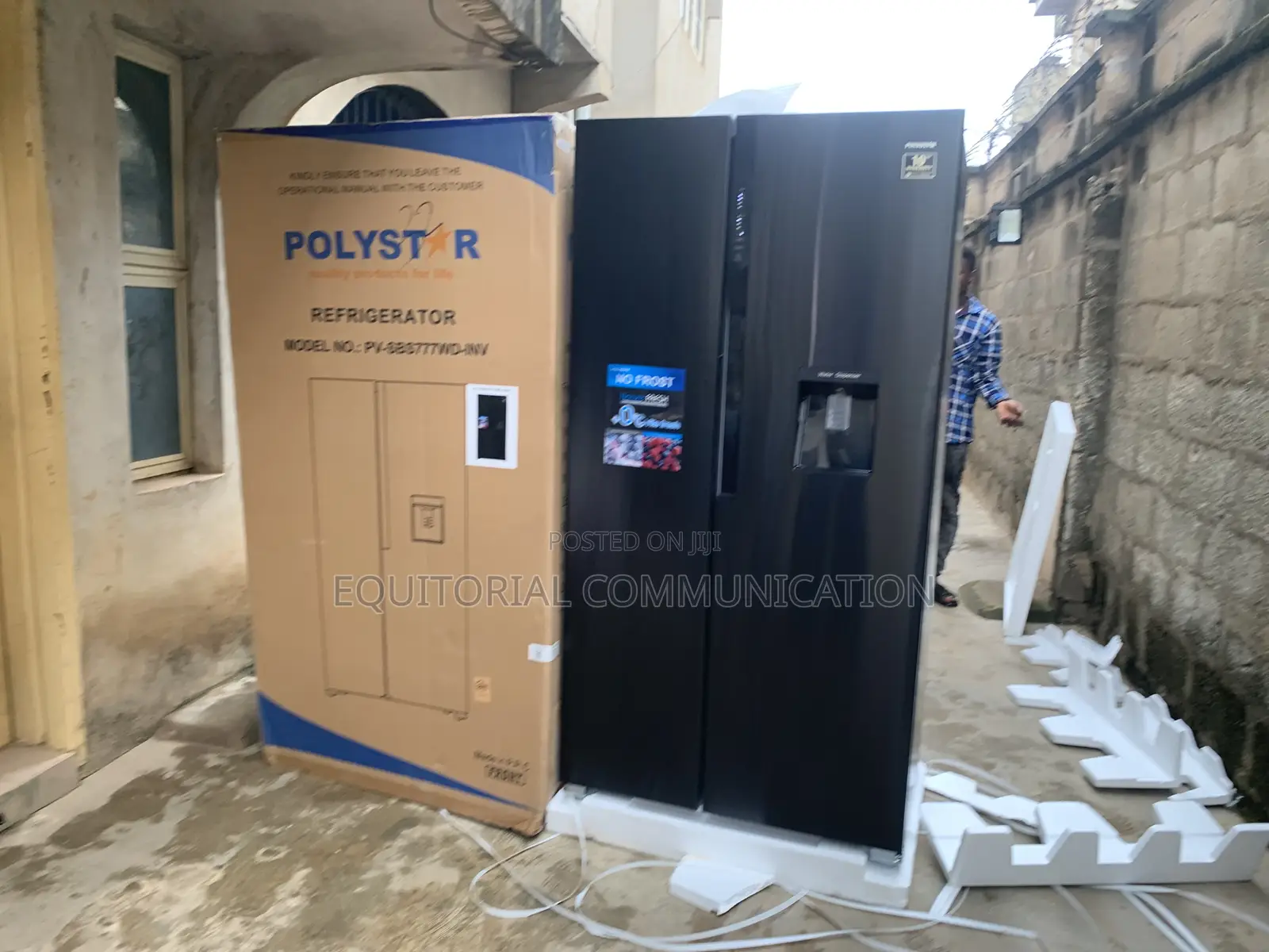 Polystar Pv-Sbs777wd-Inv 520l Side-by-Side Refrigerator