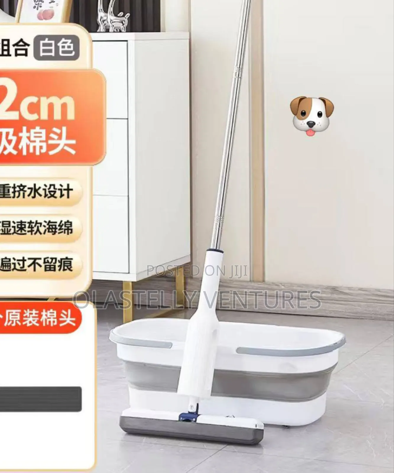 Sponge Mop With Collapsible Bucket
Vee.