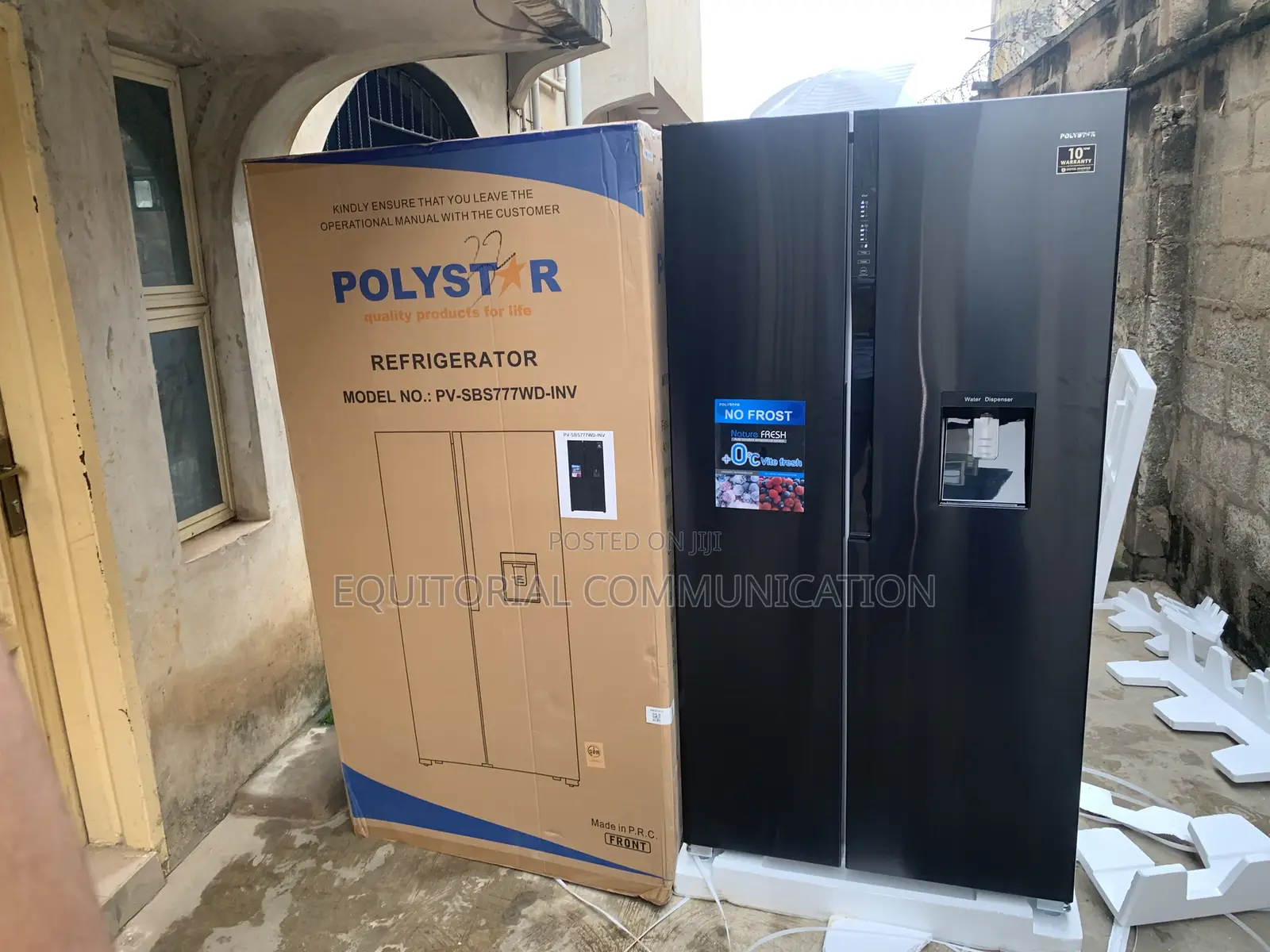 Polystar Side-by-Side Refrigerator 520 Litres Inverter