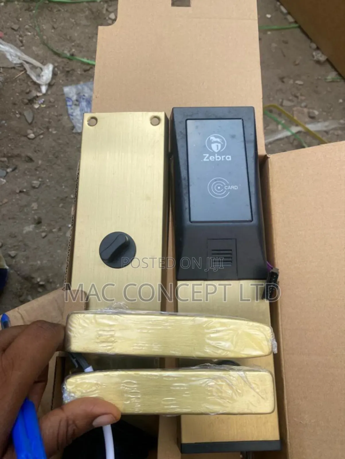Smart Lock Fingerprint With Golden Color