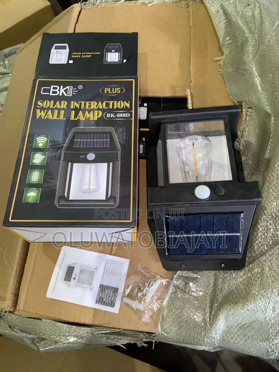 Single Cbk ..Solar Interaction Wall Lamp N9k