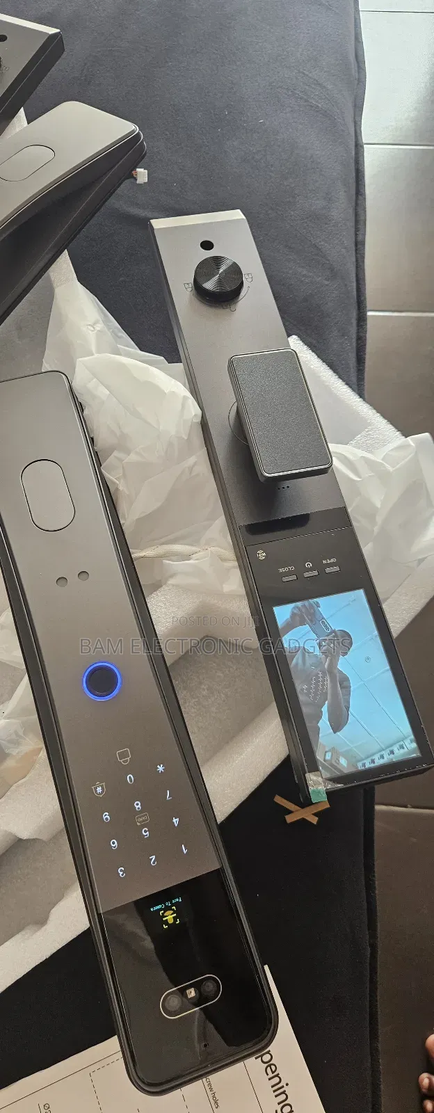 Face Id Fingerprint Smart Door Lock