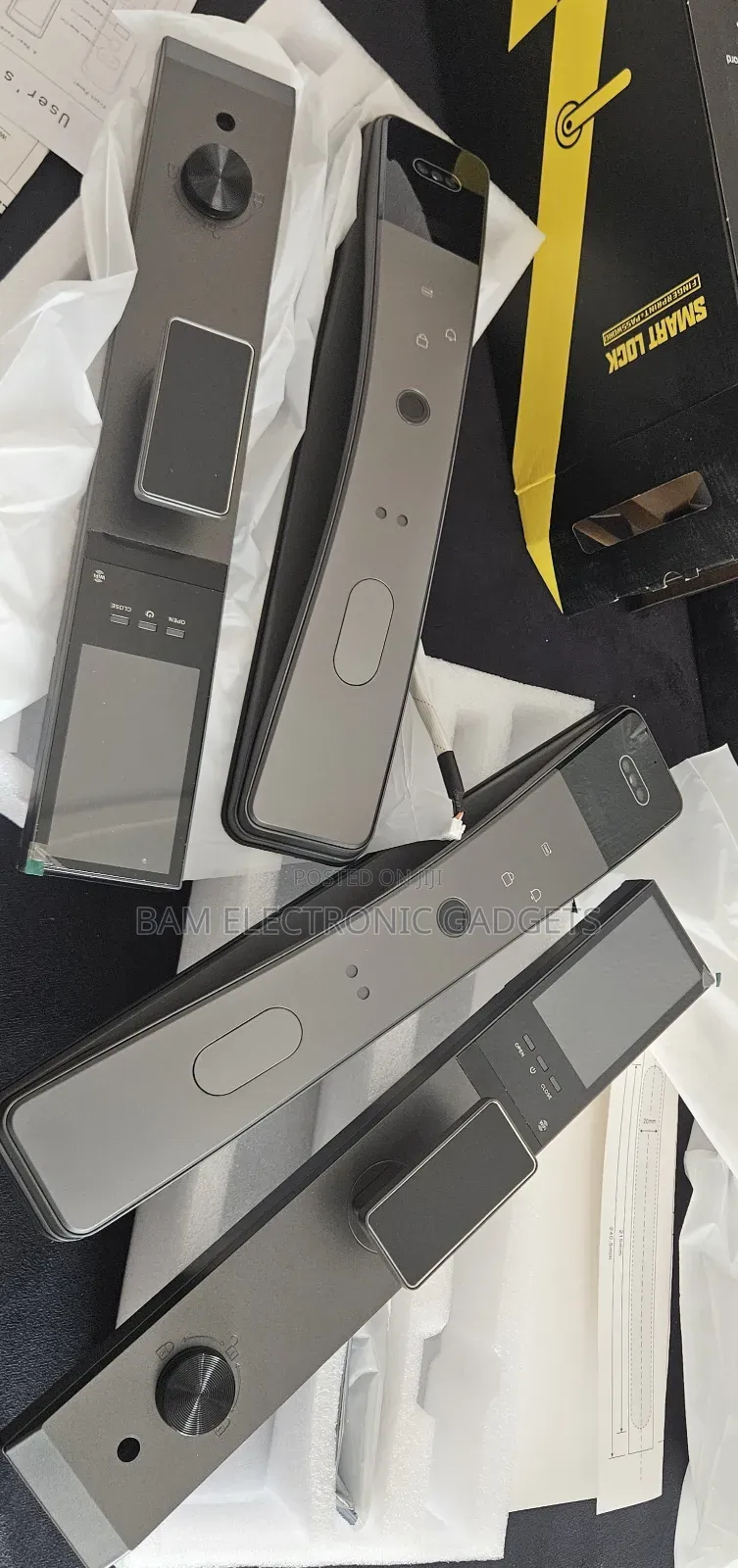 Face Id Fingerprint Smart Door Lock