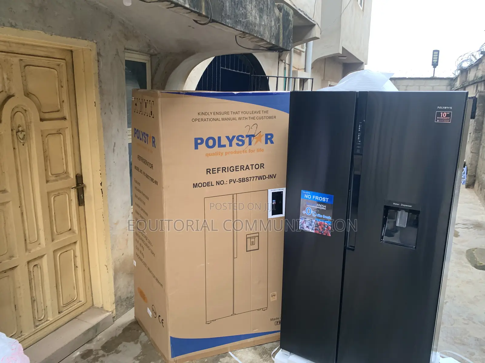 Polystar 520l Side-by-Side Refrigerator With Smart Features