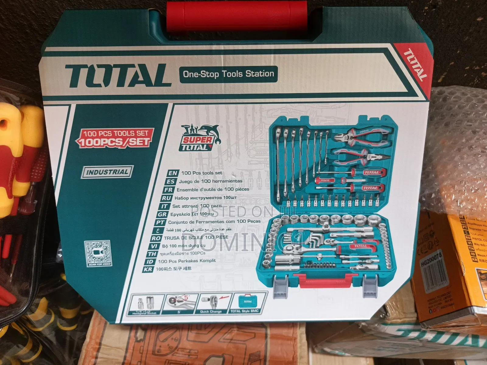 Total 100 Pcs Combination Tools Set (Model: Thkthp21006).