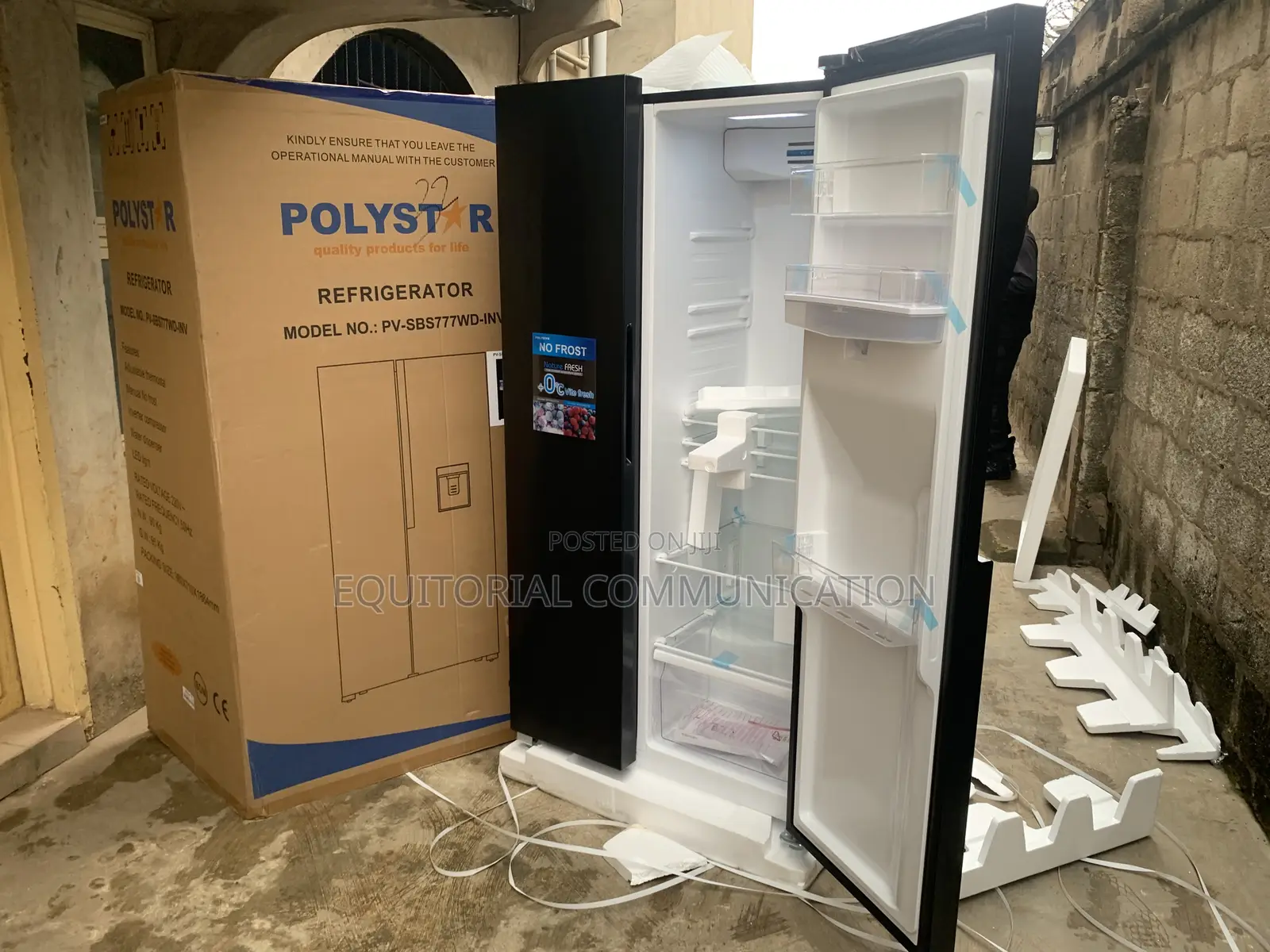 Polystar Pv-Sbs777wd-Inv No-Frost Side-by-Side Fridge