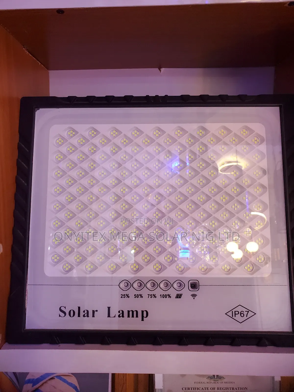 Solar Lamp Flood Light 400watts With Warranty