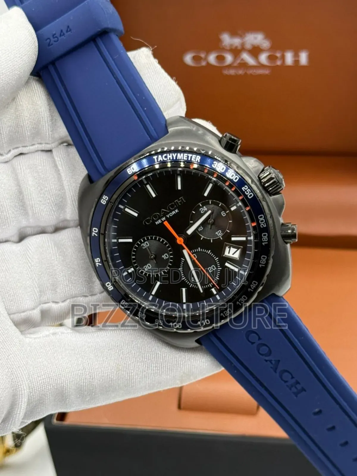 Original Coach Charter 44mm Rubber Strap Watch Available in Store