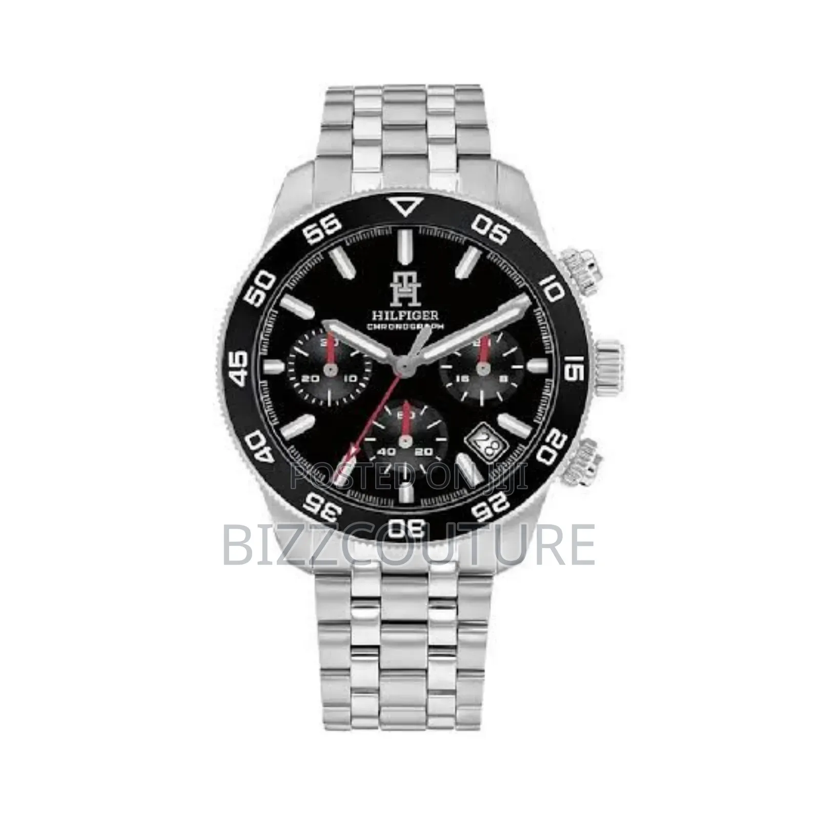 Original Tommy Hilfiger Black Dial Stainless Steel Available in Store