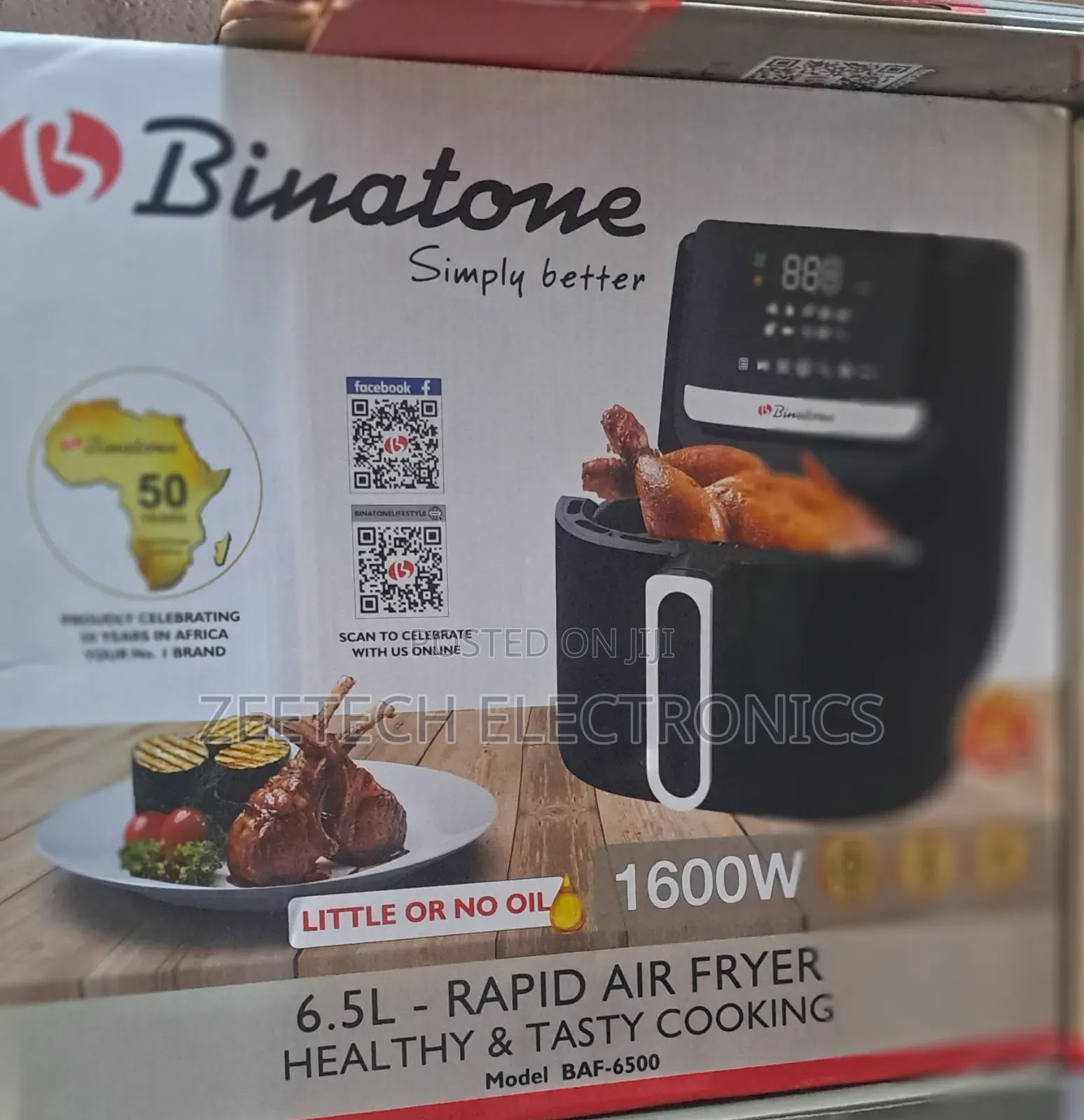 A Binatone 6.5l Air Fryer, Model Baf-6500