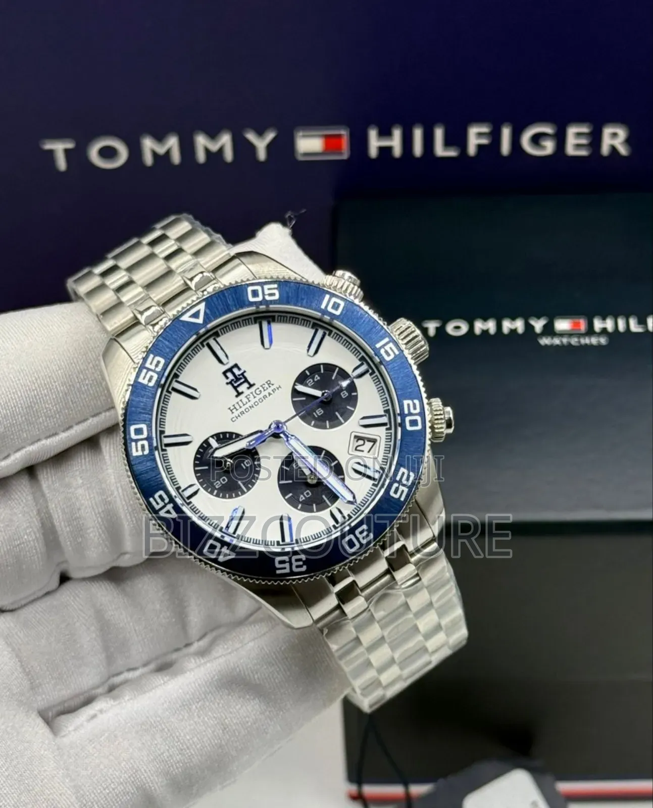 Original Tommy Hilfiger White Dial Steel Available in Store