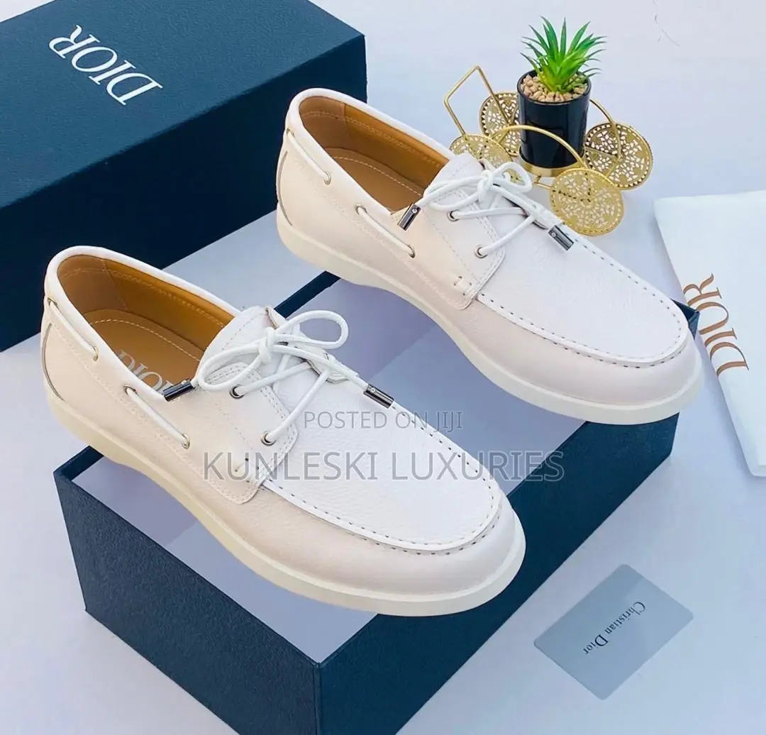 Original Christian Dior Lace Up Loafers Sneakers