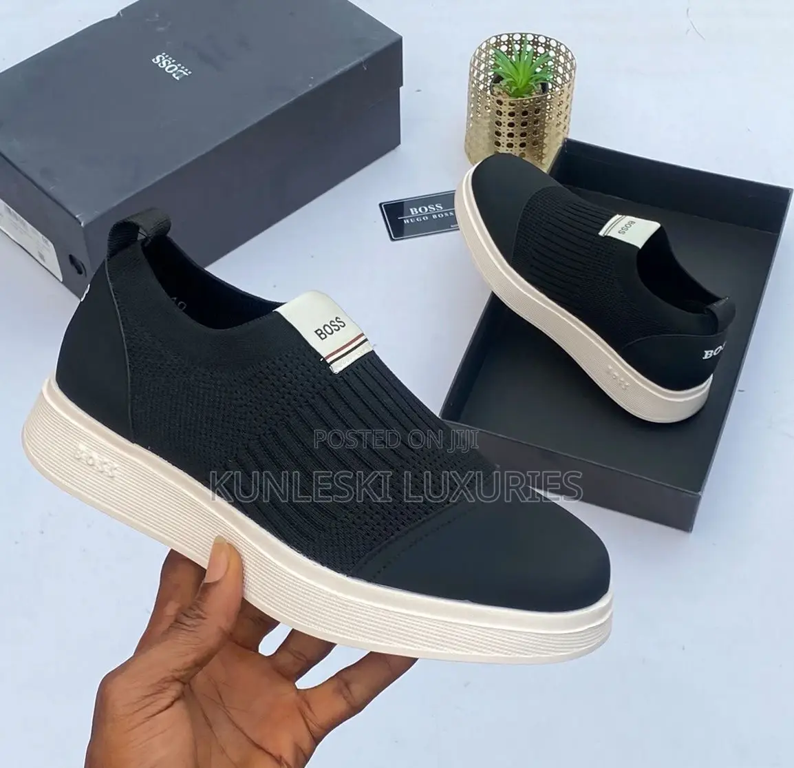 Original Hugo Boss Laceless Sneakers