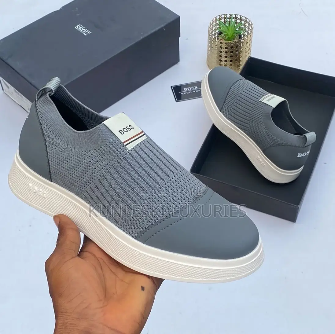 Original Hugo Boss Laceless Sneakers