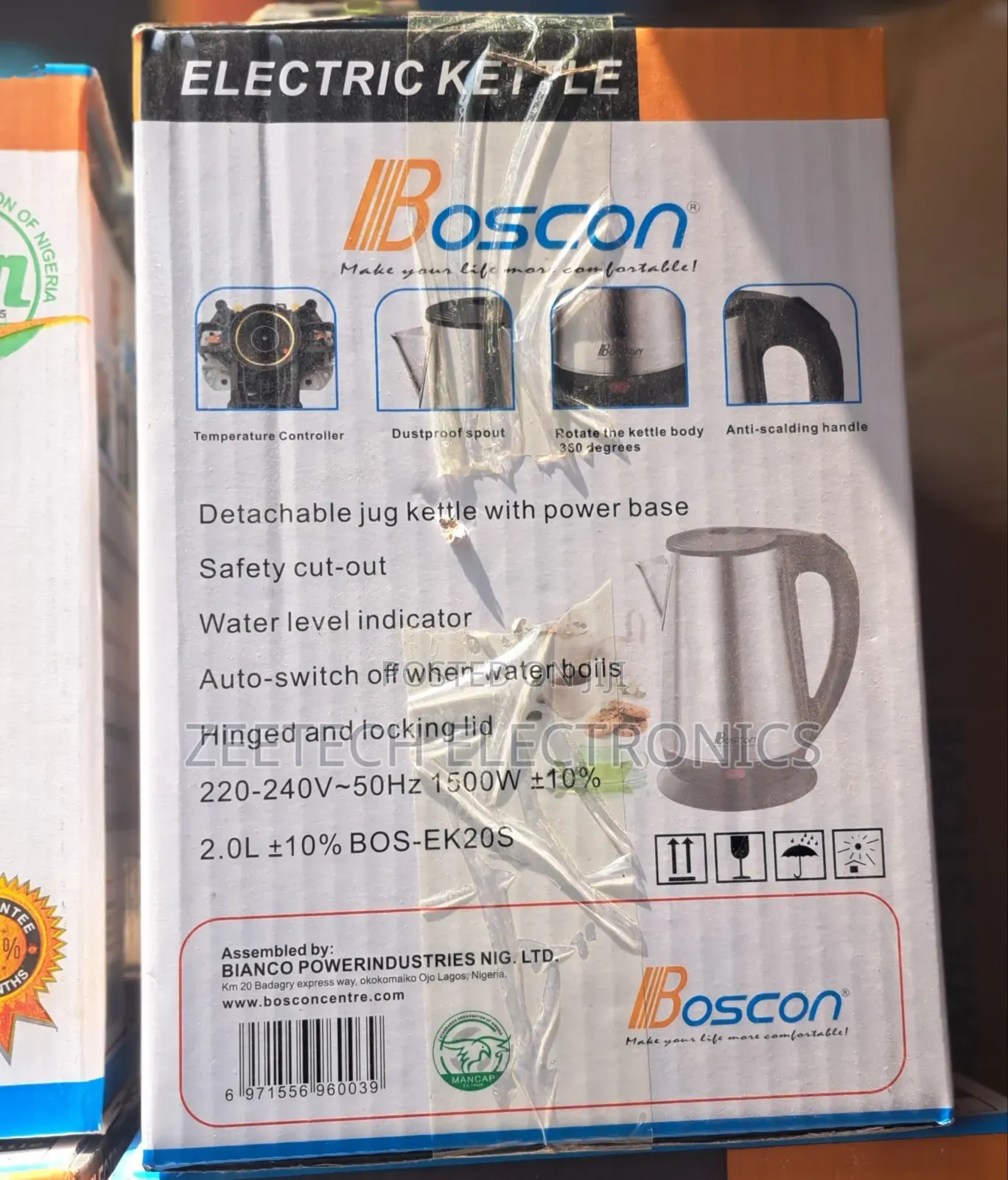 Boscon 2l Electric Kettle