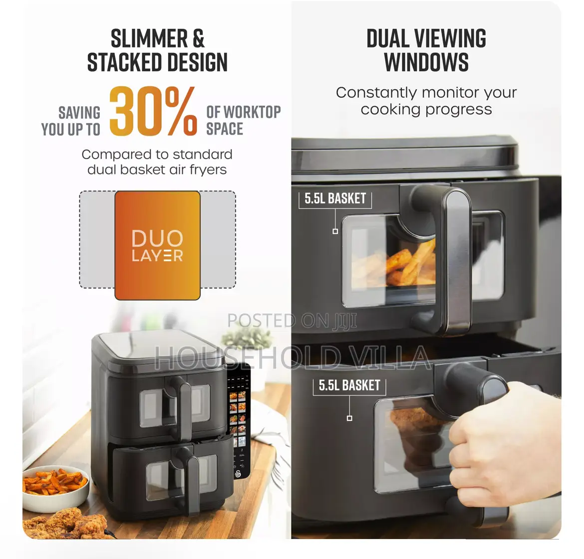 Swan 11l Duo Layer Air Fryer