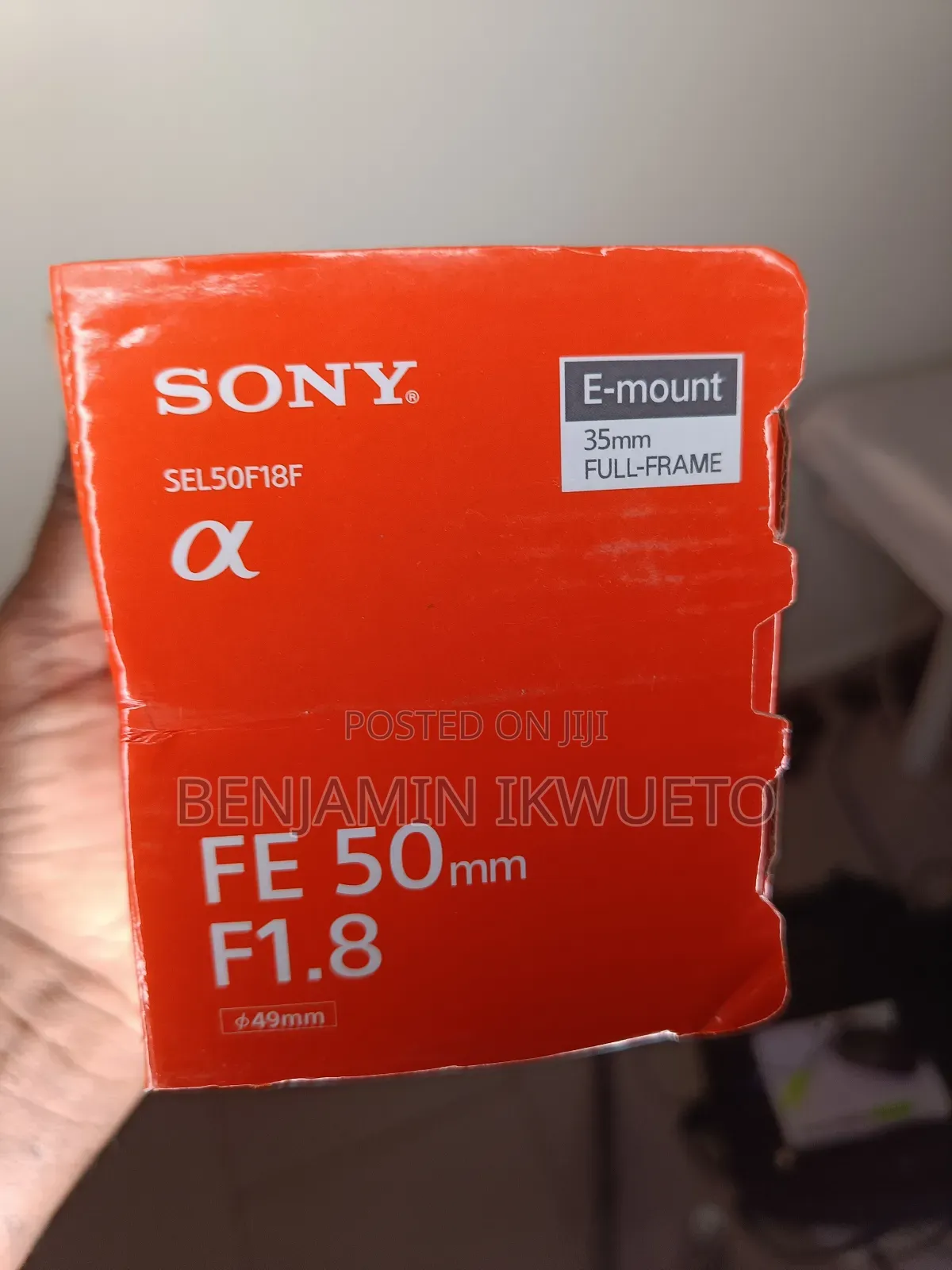 50mm Sony Lens F1.8 (Fe)