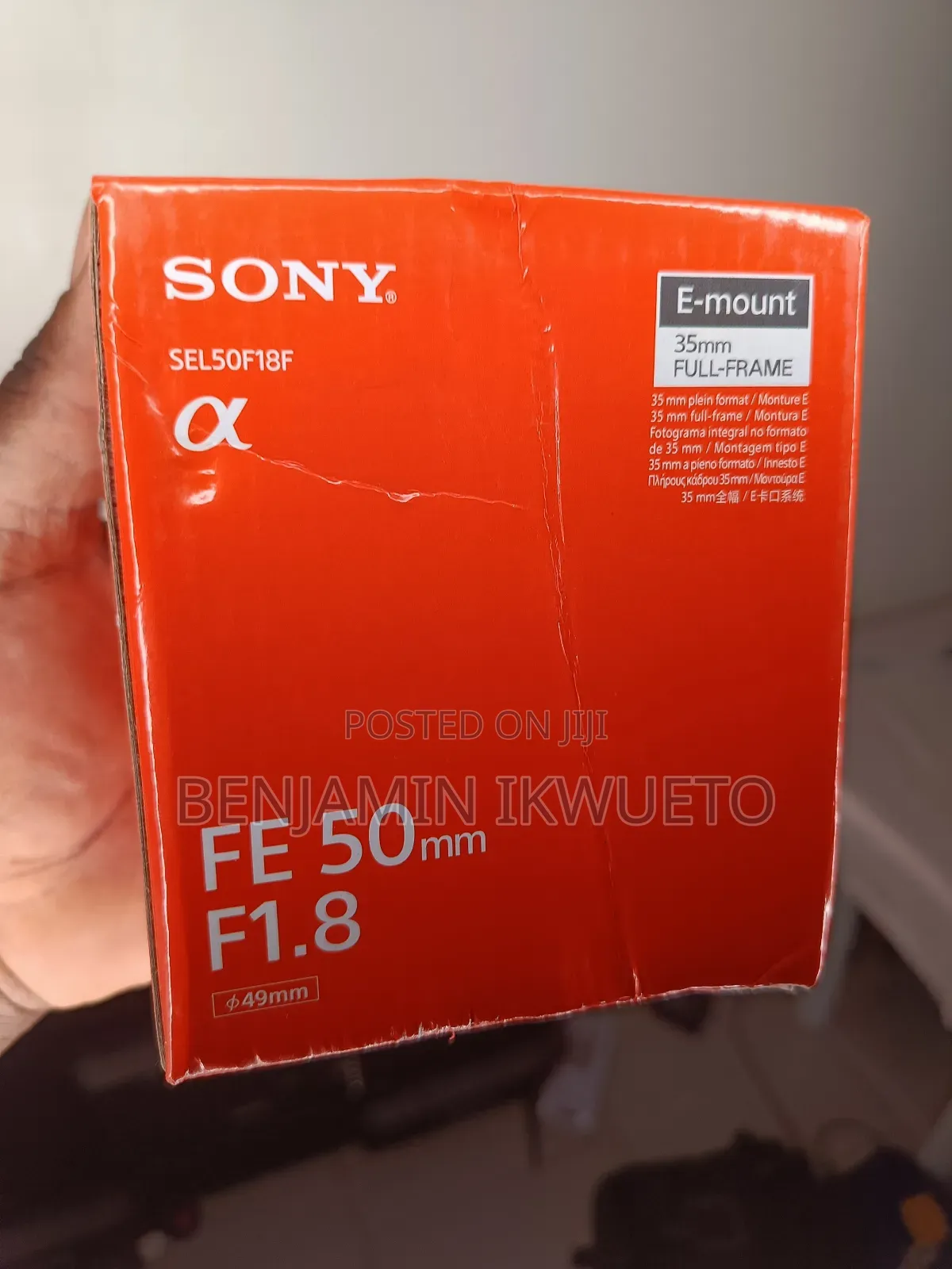 50mm Sony Lens F1.8 (Fe)
