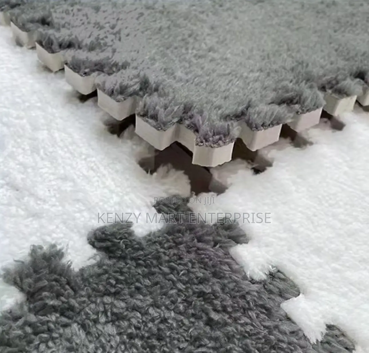 Washable Rug or Carpet Tile Puzzle for Living/Bedroom Office Area
