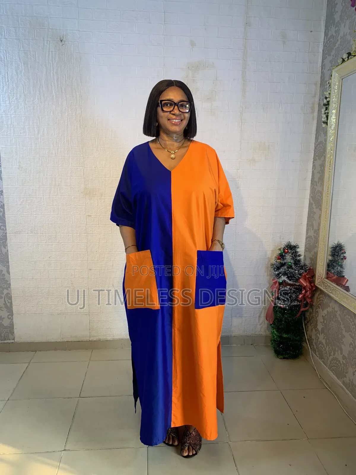 Colorful Long Patched Gown