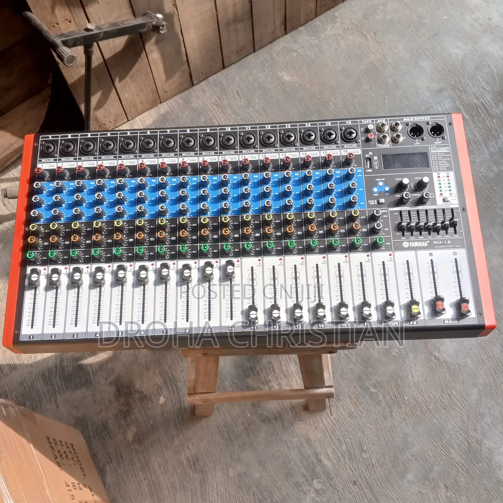 16 Channels Mixer, Red in Colour With Modern Technology