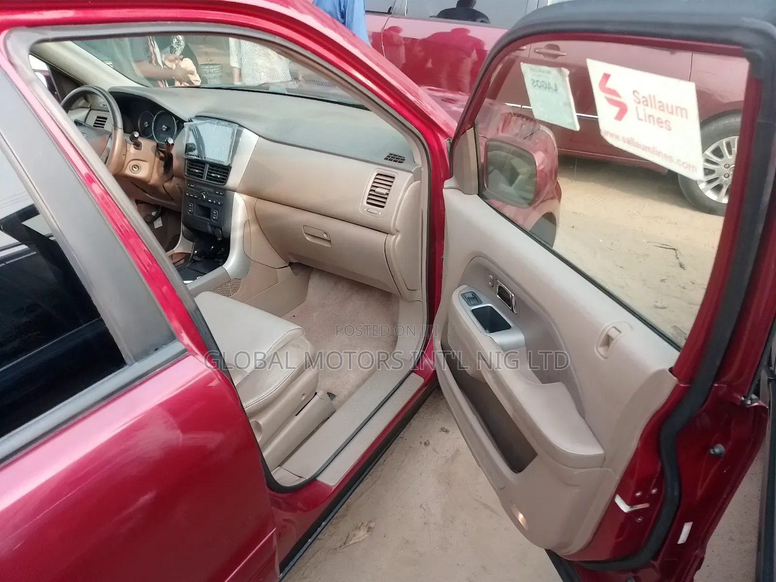 Honda Pilot EX-L 4x4 (3.5L 6cyl 5A) 2007 Red