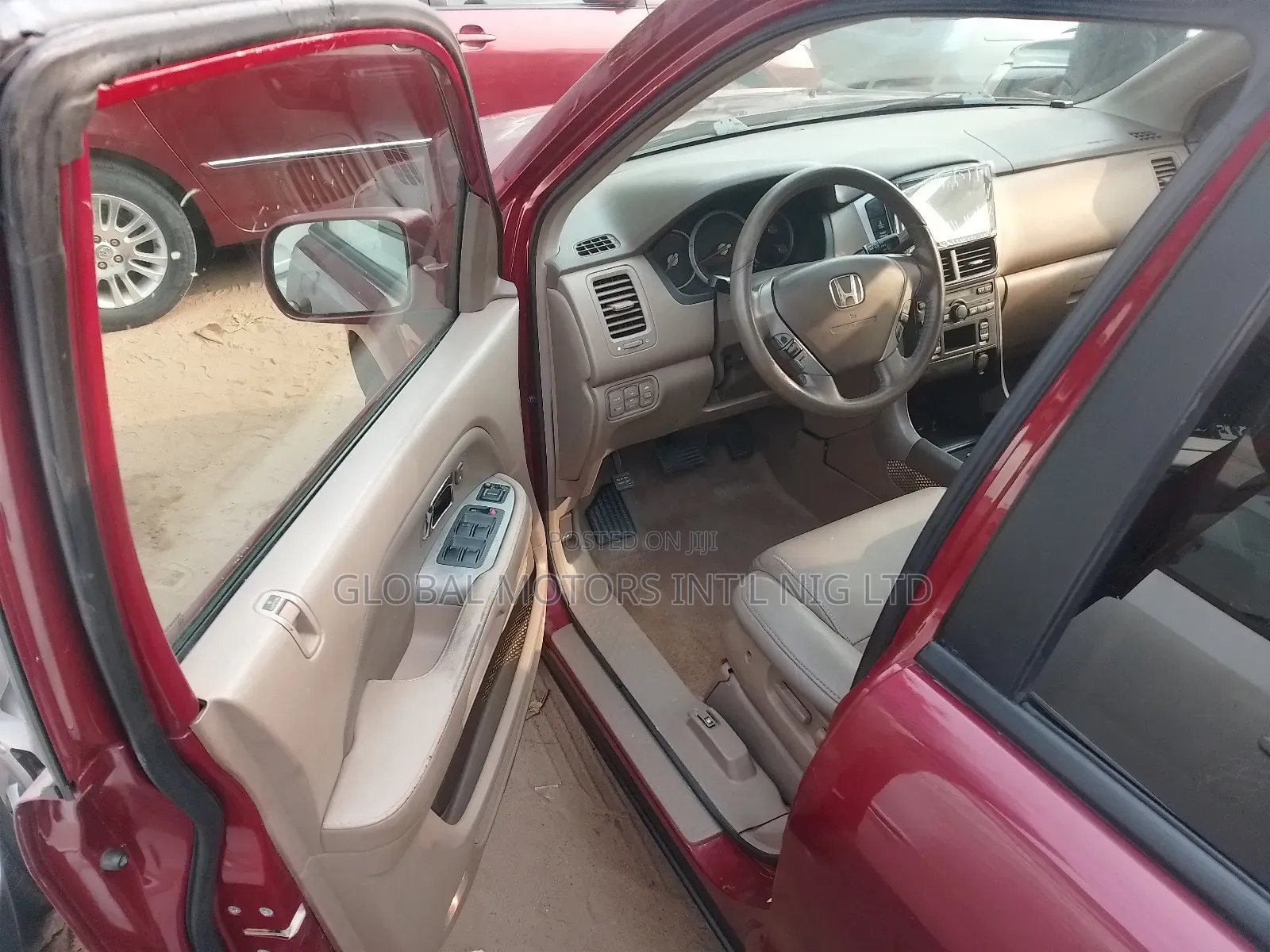 Honda Pilot EX-L 4x4 (3.5L 6cyl 5A) 2007 Red