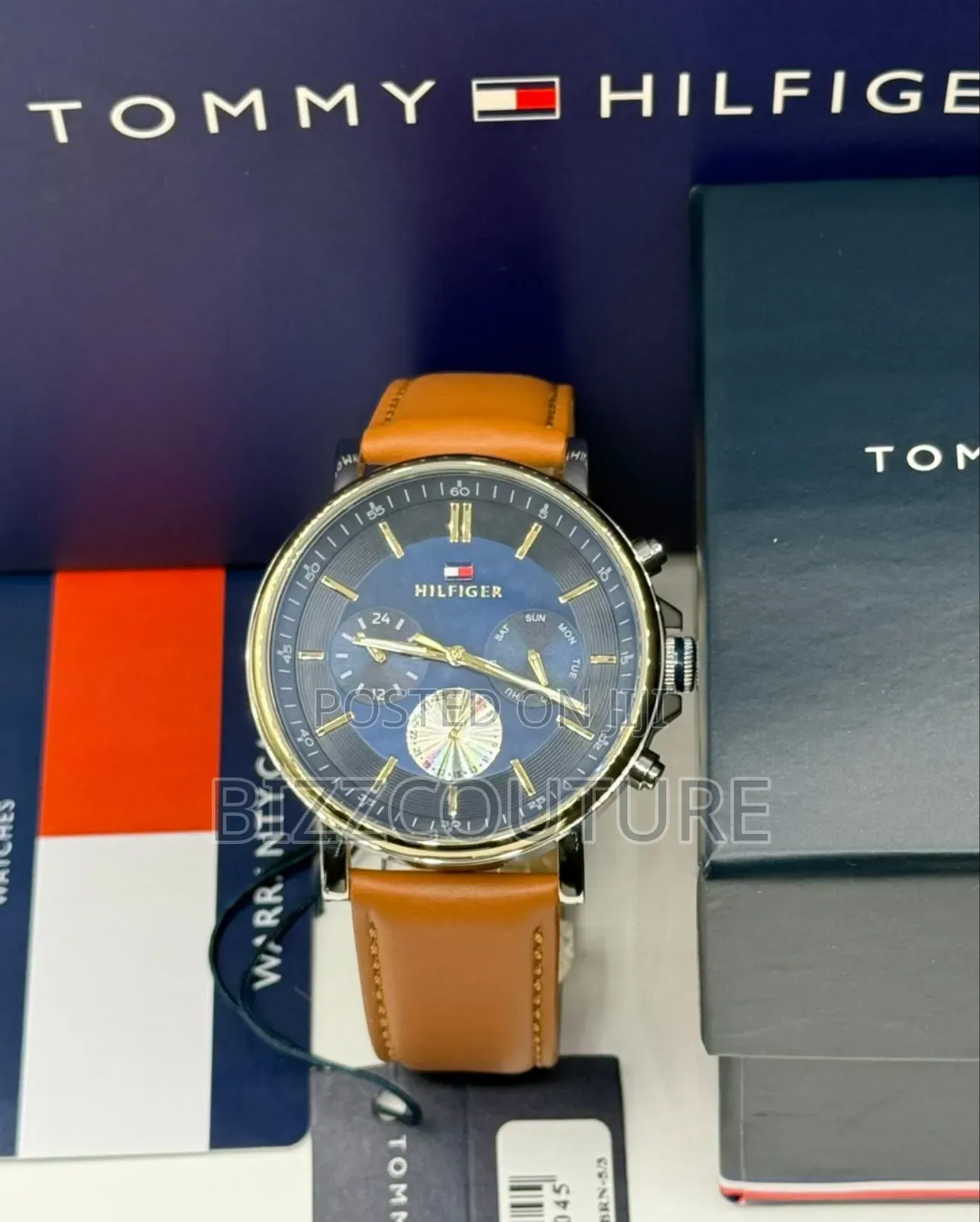 Original Tommy Hilfiger Tyson Quartz Nevy Round Dial Available Instore