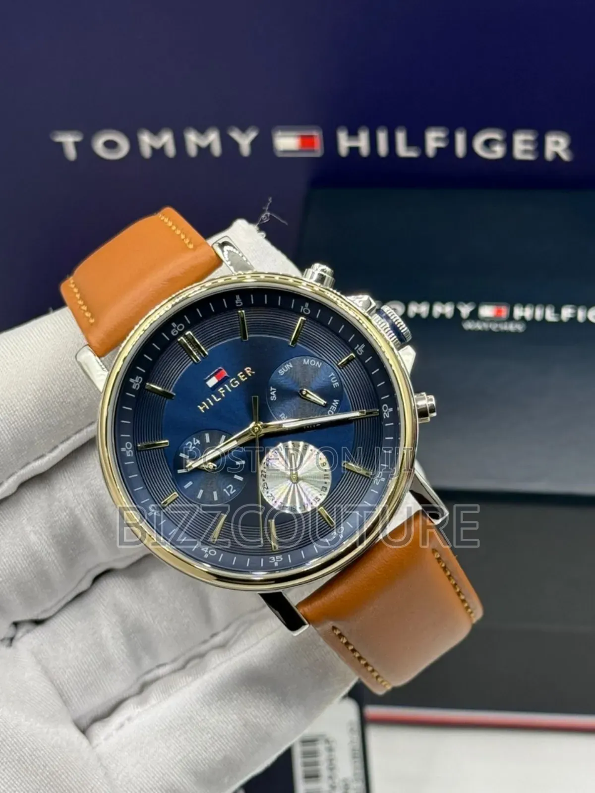 Original Tommy Hilfiger Tyson Quartz Nevy Round Dial Available Instore