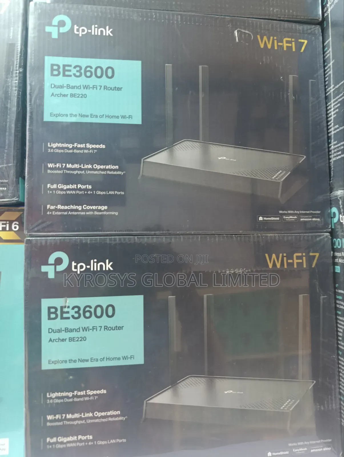 Tplink Be3600 Dual Band Wifi 7 Archer Be220 Router