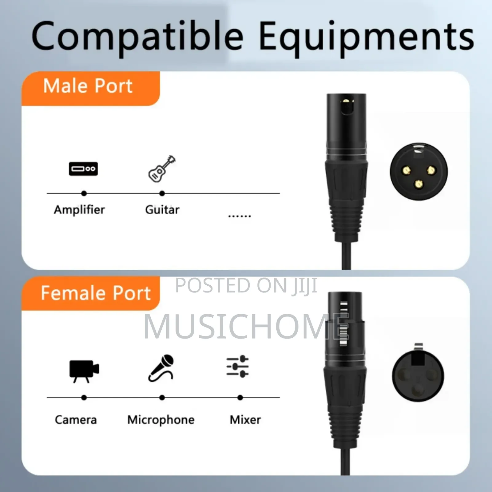 High Quality Xlr To Xlr 3pin Audio Cable 30m Length