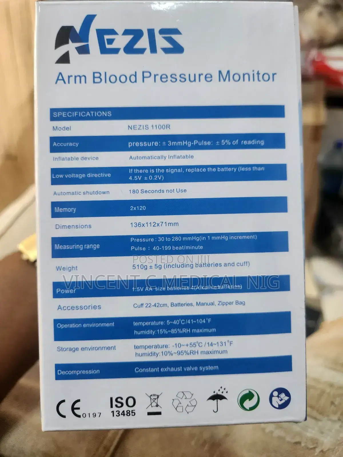 Nezis Blood Pressure Monitor