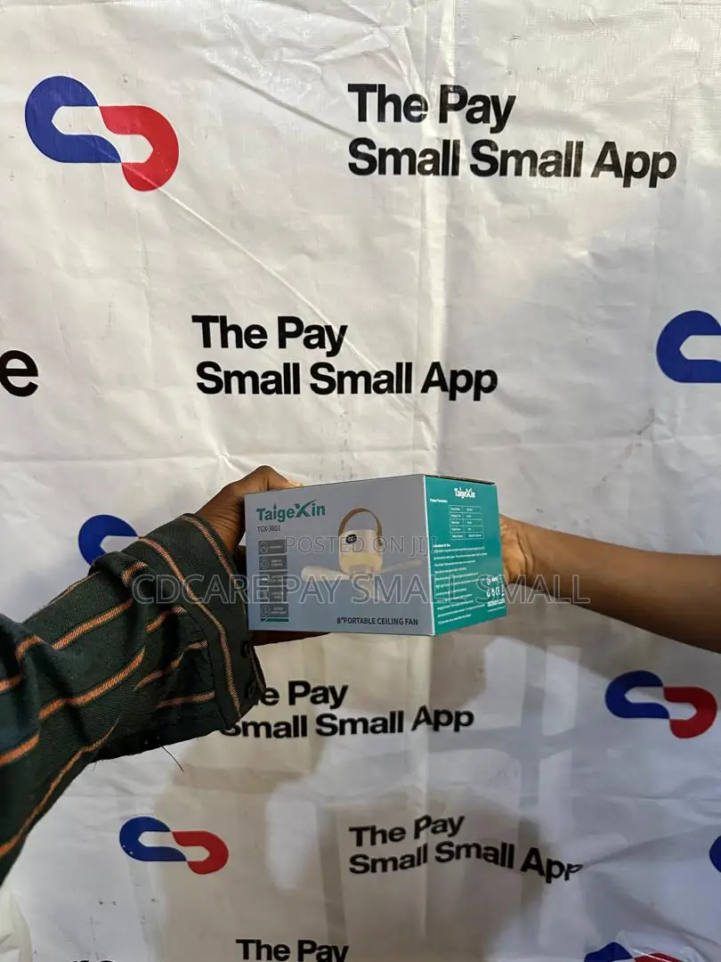 Pay Small Small TGX Rechargeable Ceiling Fan on Cdcare.App
