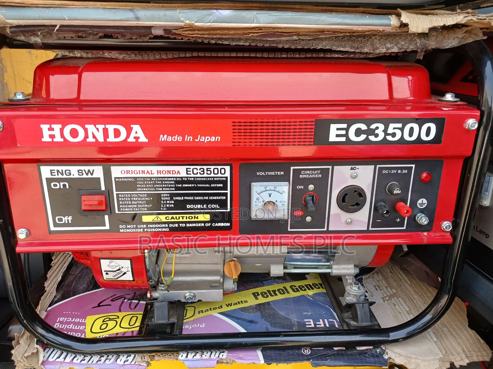 Honda Generator 3.5kva