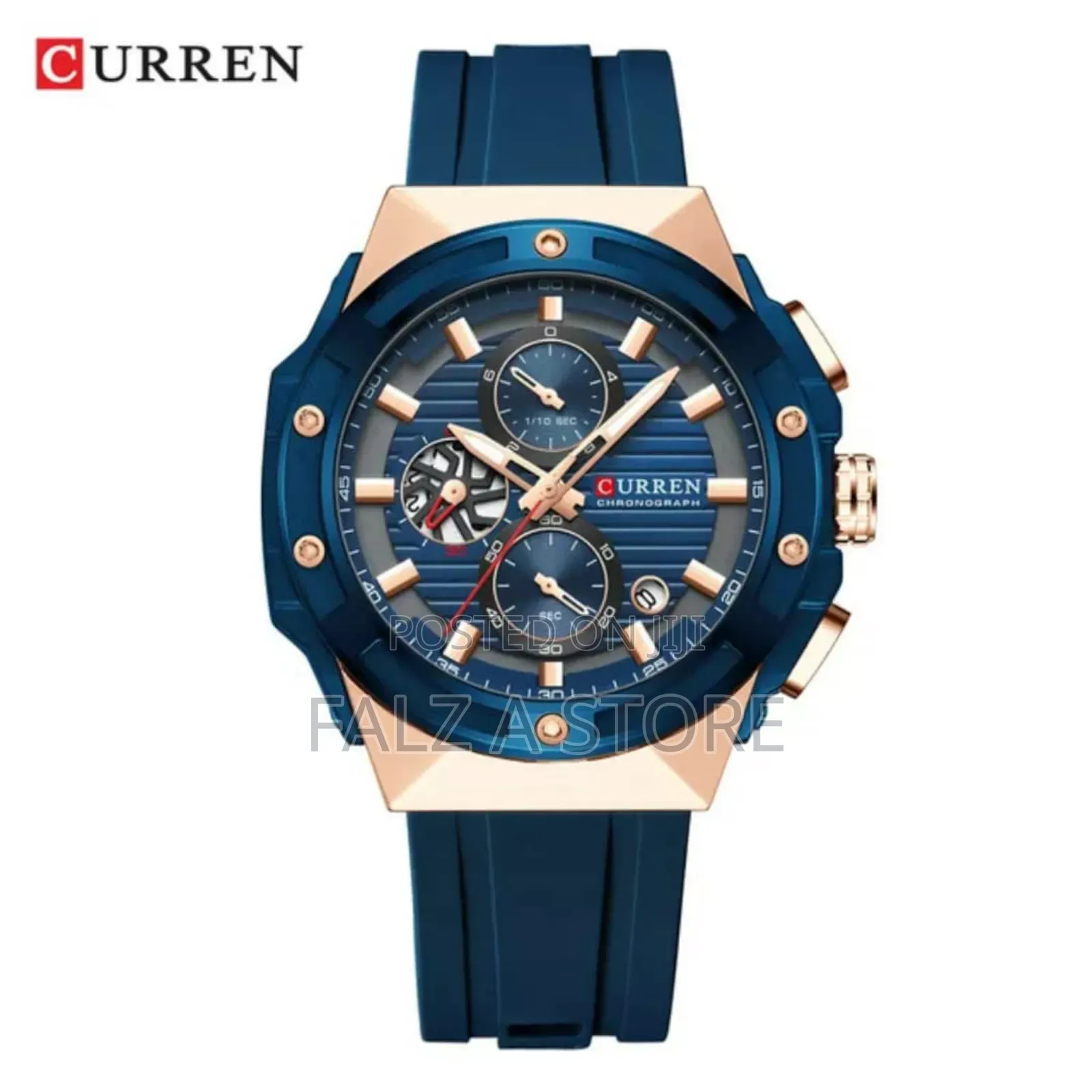 Curren Rubber Wristwatch (Quartz Movement)(Chronography)
