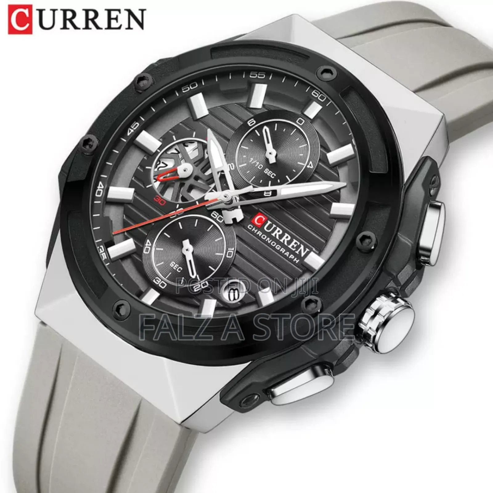 Curren Rubber Wristwatch (Quartz Movement)(Chronography)