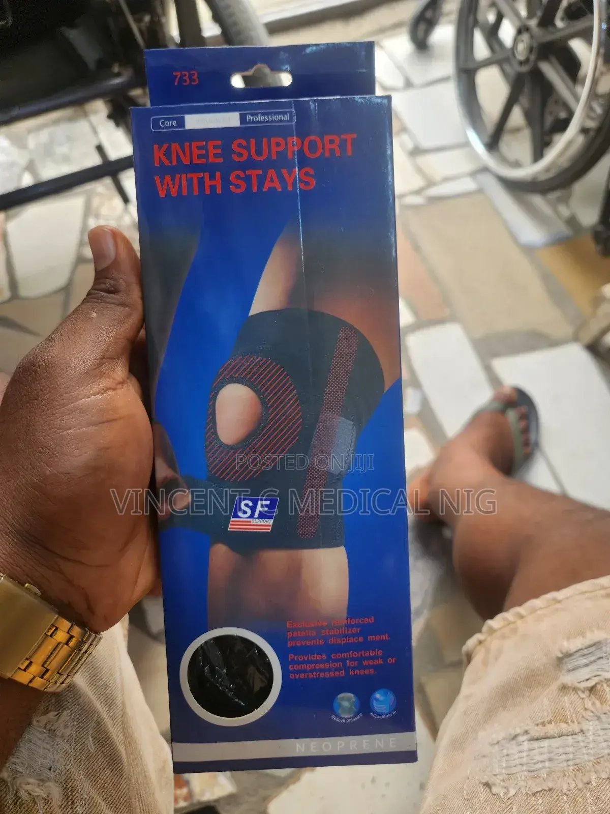 Knee Support With Stays Universal Size