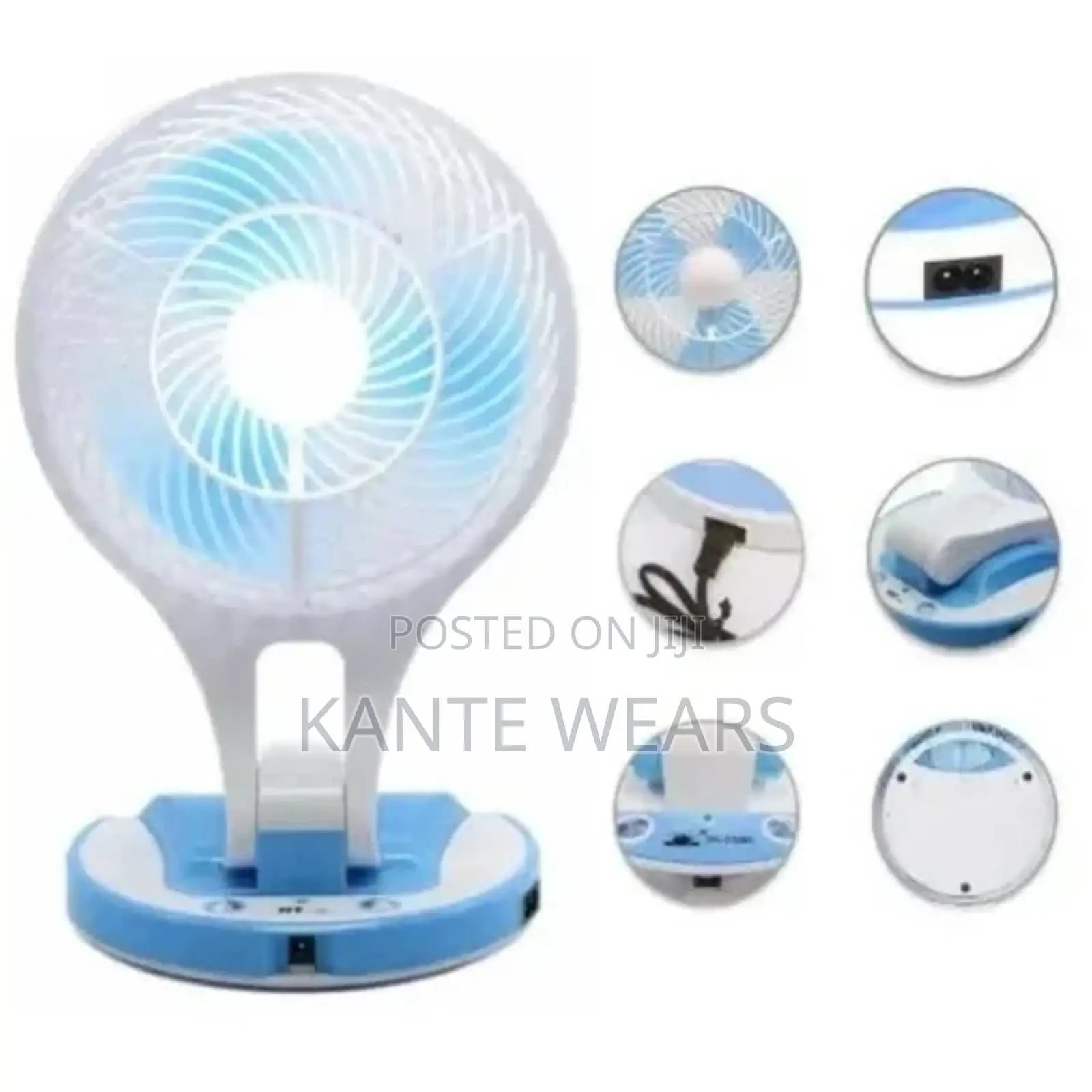 Rechargeable Mini Fan With Led Light
