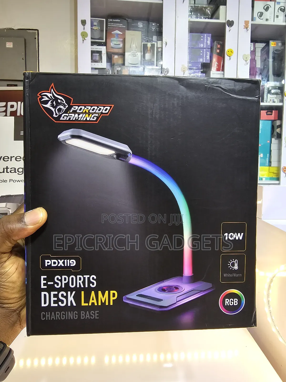 E Sports/Gaming Desk Lamp With Wireless Charger – Adjustable Led Light