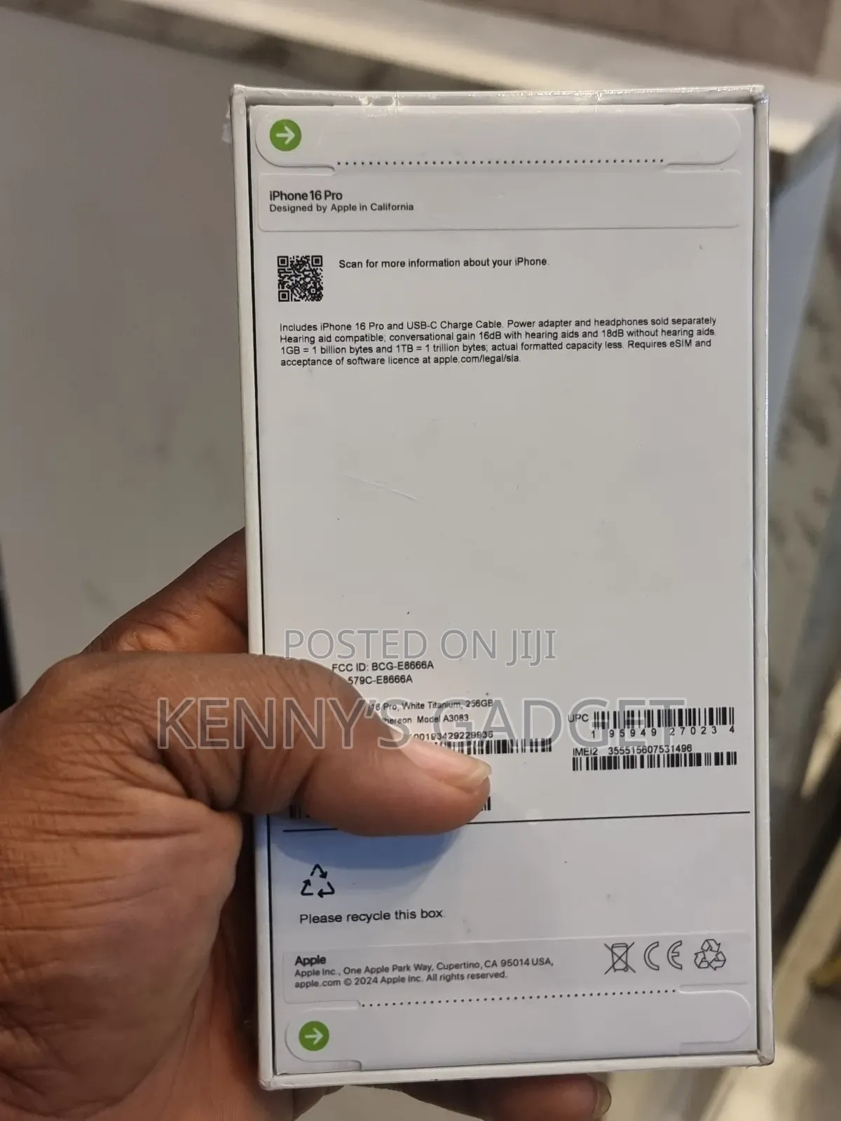 New Apple iPhone 16 Pro 256 GB