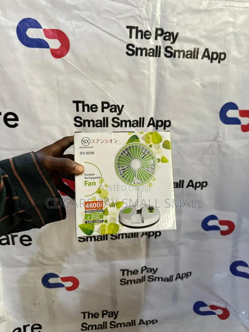 Pay Small Small Sx Portable Rechargeable Fan on Cdcare.App