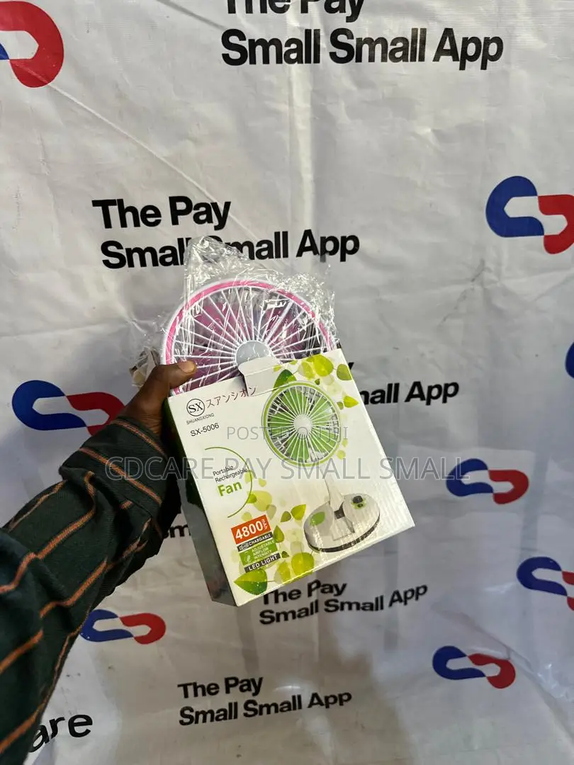 Pay Small Small Sx Portable Rechargeable Fan on Cdcare.App