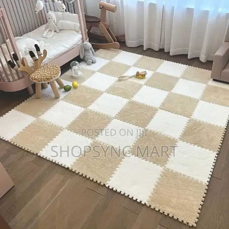 Diy Washable Carpet Tiles Non-Slip 12pcs Set