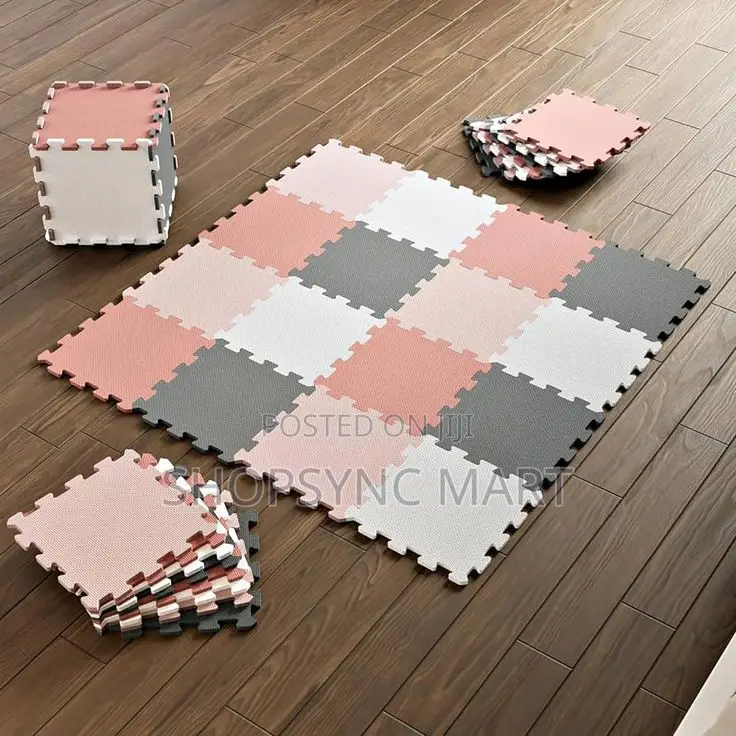 Diy Washable Carpet Tiles Non-Slip 12pcs Set