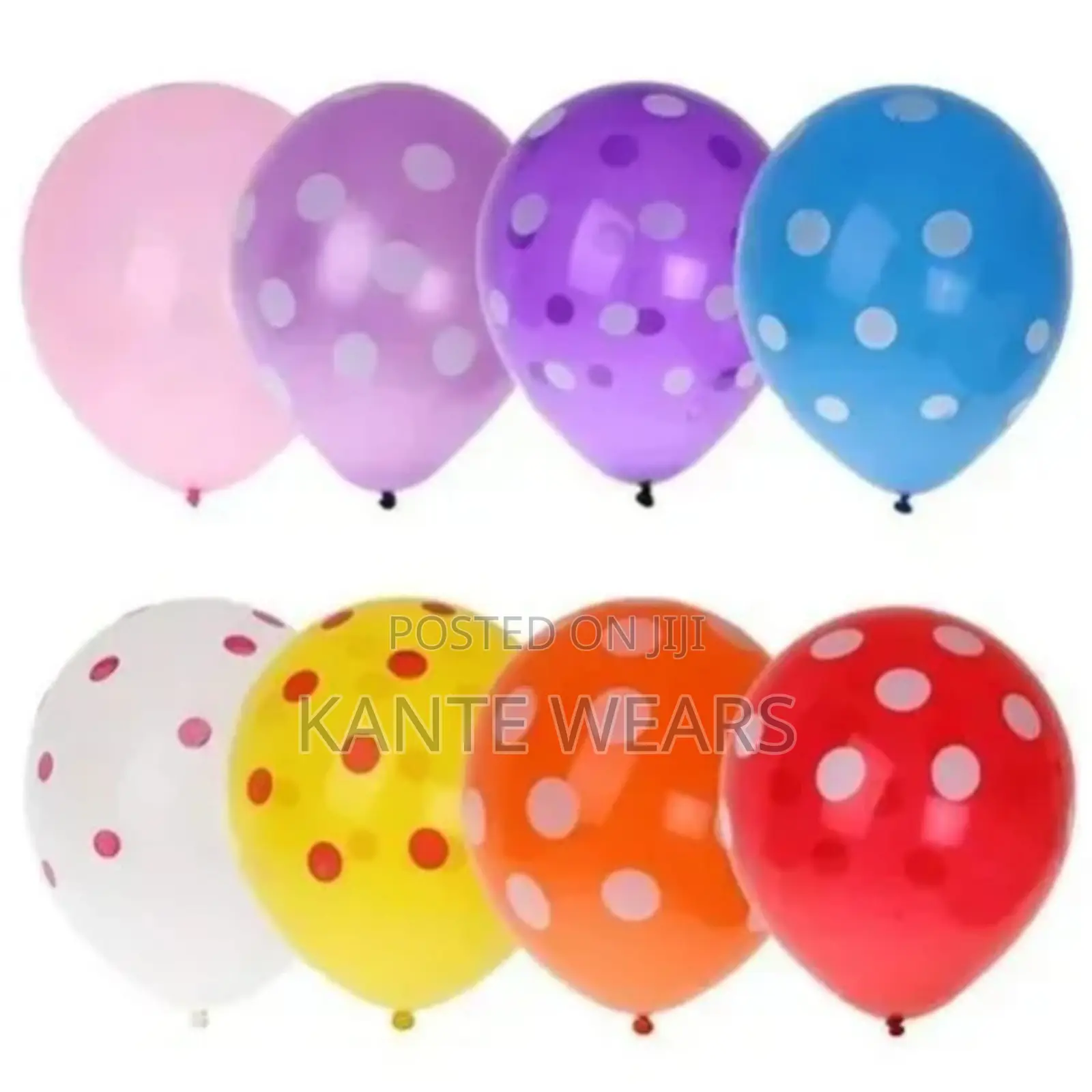 Dot Style Balloons - 100 Pieces - Multicolor
