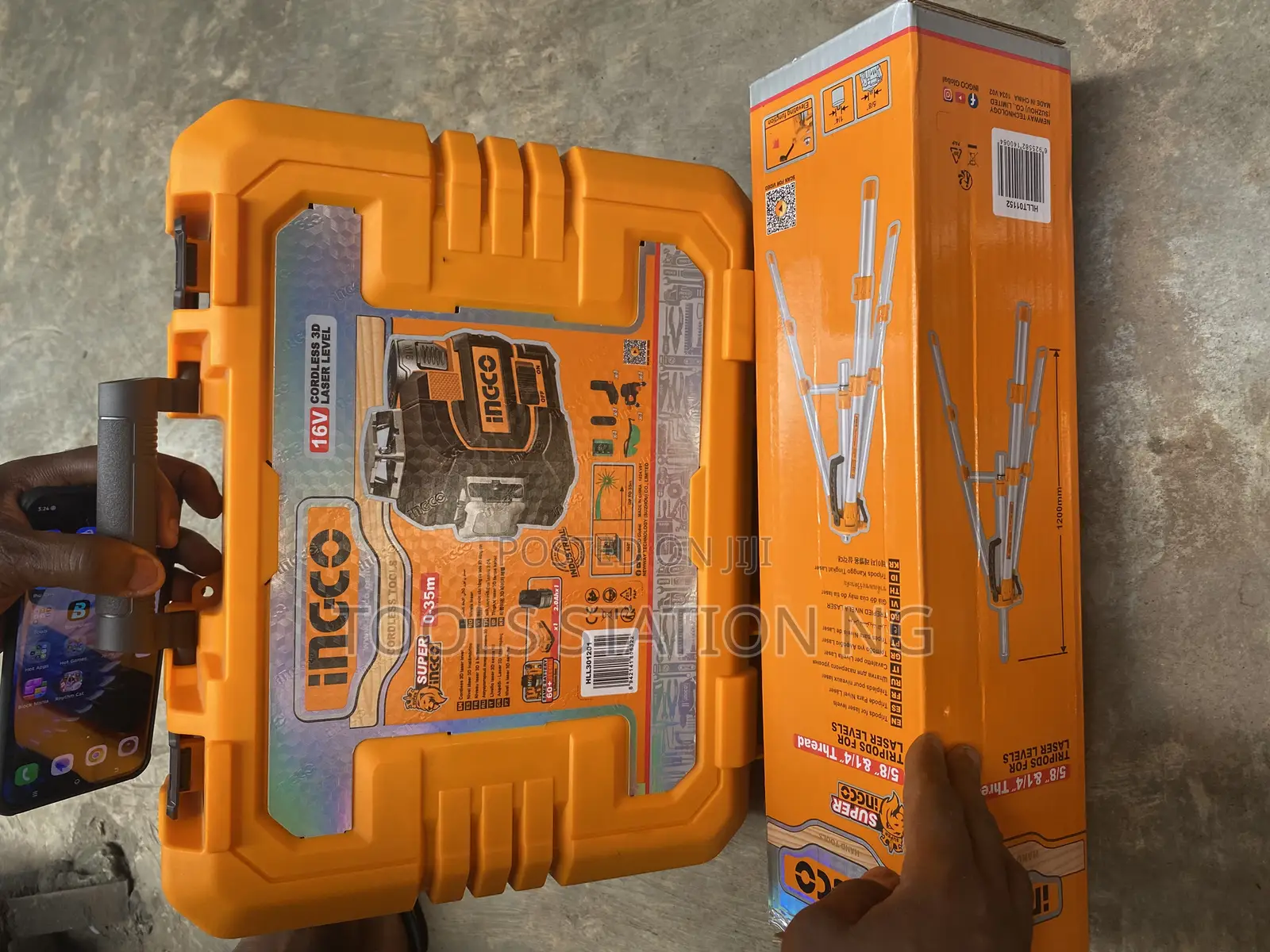 Ingco Cordless Laser Level 16v With Tripod Stand