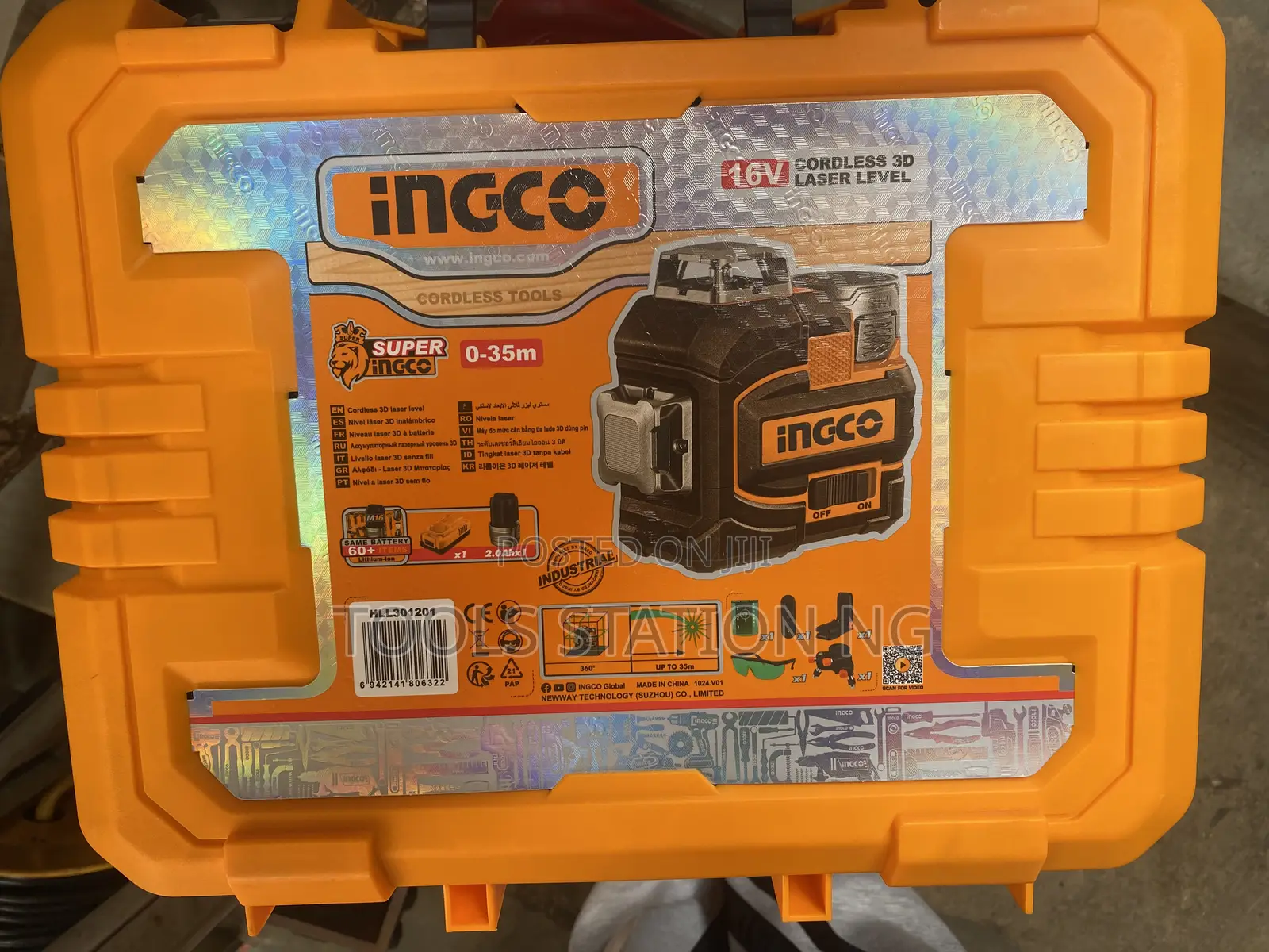 Ingco Cordless Laser Level 16v With Tripod Stand