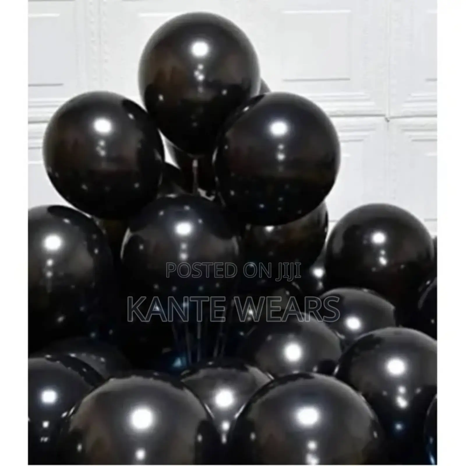 Latex Balloons - 100 Pieces - Black