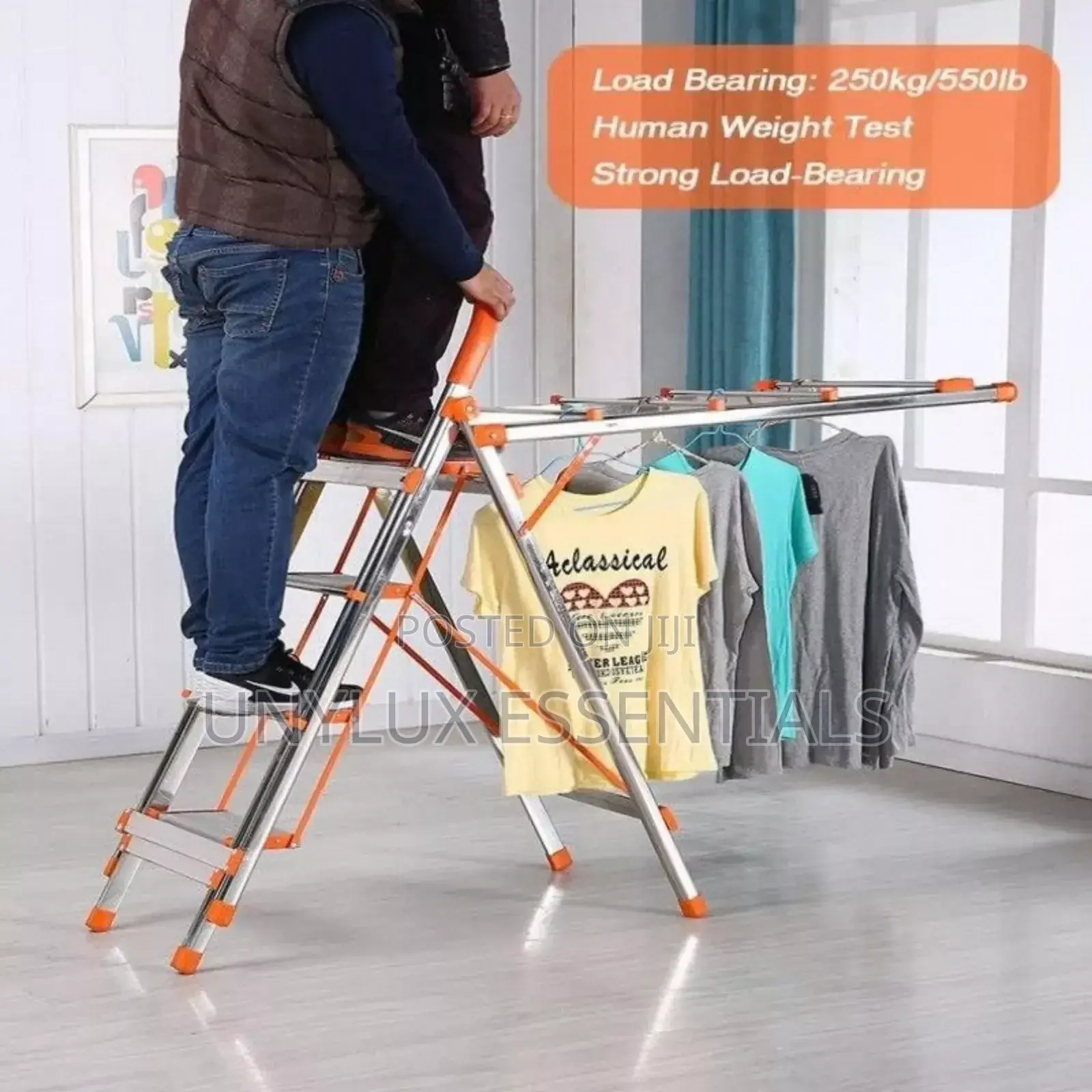 Stainless Ladder and Clothes Hanger