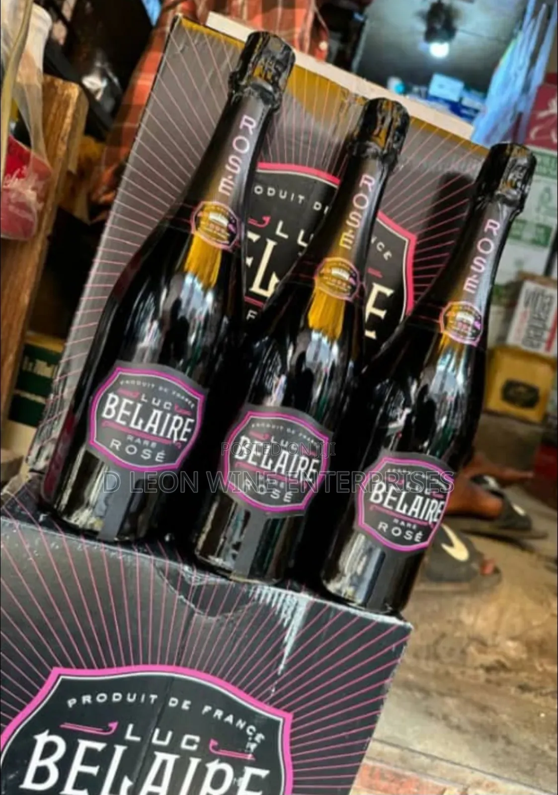 Belaire Rose ( With Light ) Cartoon by ( 12 Bottles )